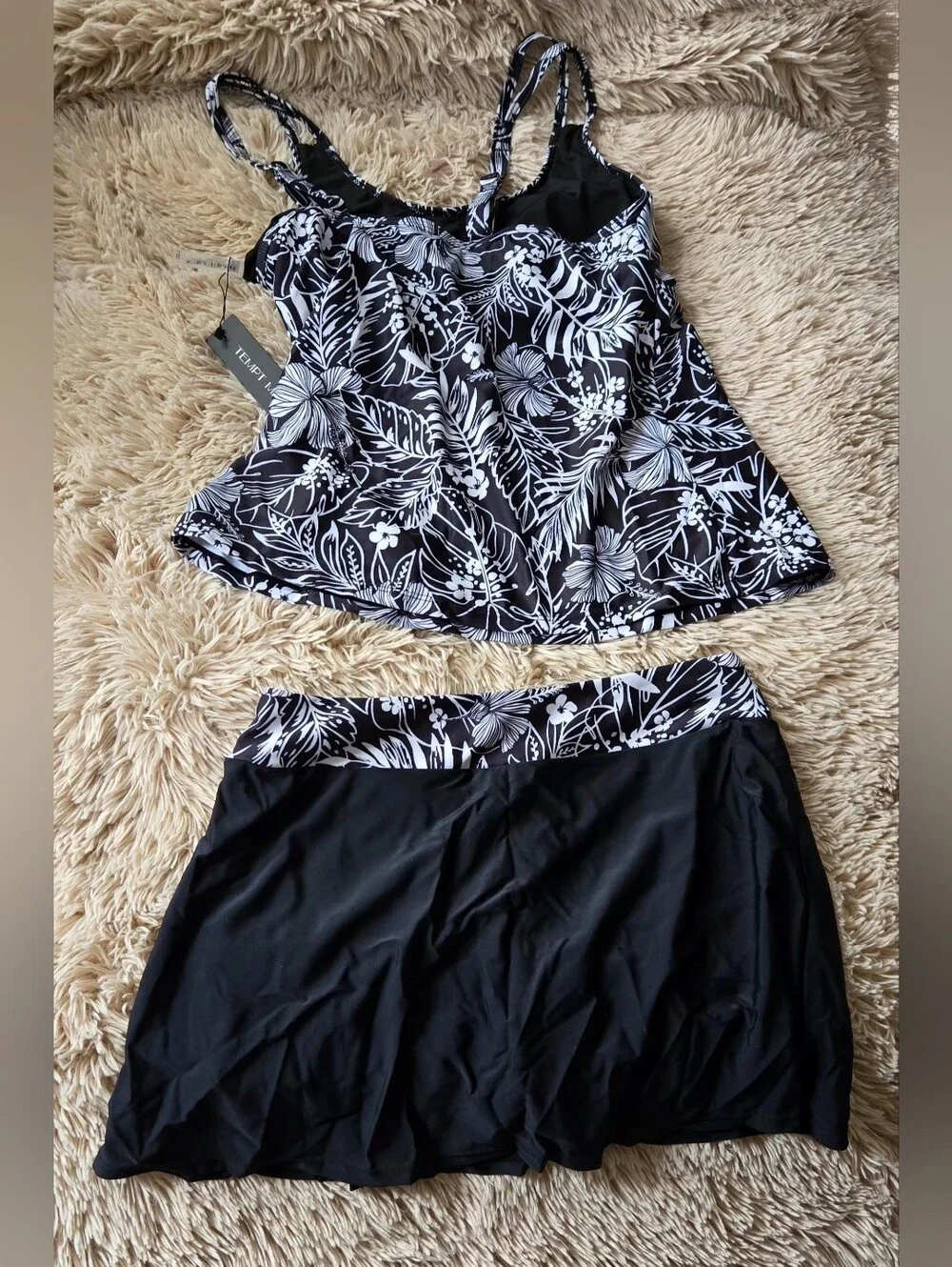 Tempt Me Tankini with Skirt #1409